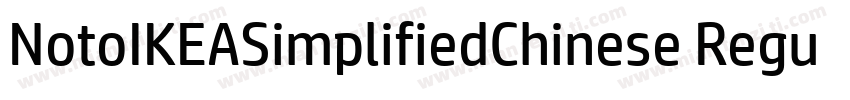 NotoIKEASimplifiedChinese Regular字体转换